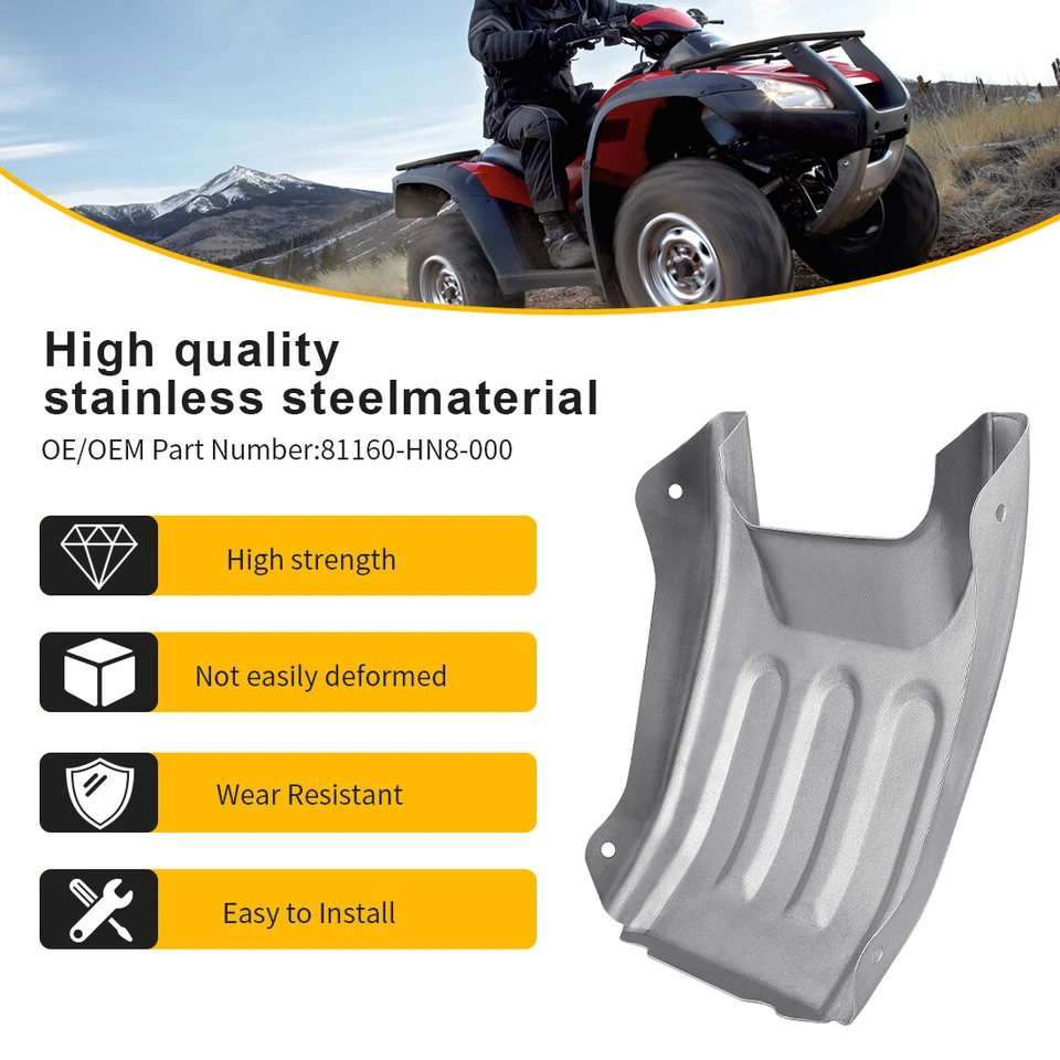 Front Skid Plate For HONDA Rincon 650 2003-05 Rincon 680 2006-2023 81160-HN8-000 - Image 4 of 4