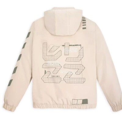 Disney Parks Toy Story Buzz Lightyear Star Command Neutral Tan Zip Up Jacket Sm