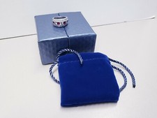 Red Lab Created Ruby And White Cubic Zirconia...