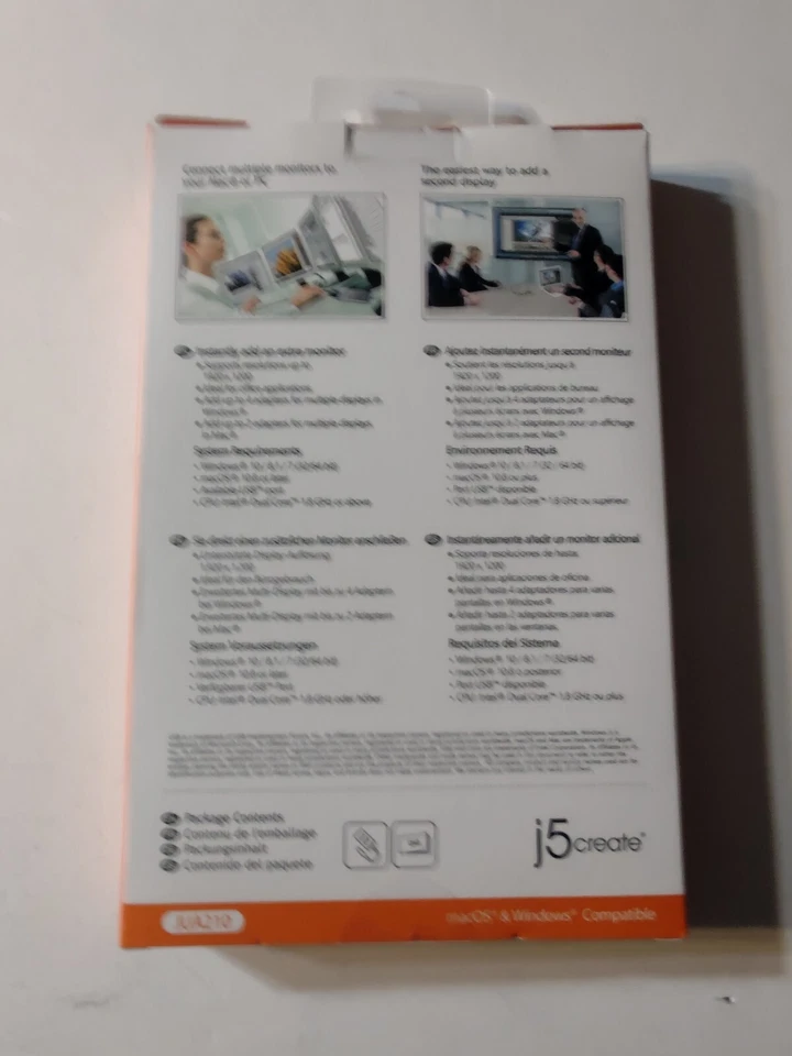 USB 2.0 to VGA Display Adapter JUA210 Windows & Mac Compatible J5Create NEW - Image 3 of 3