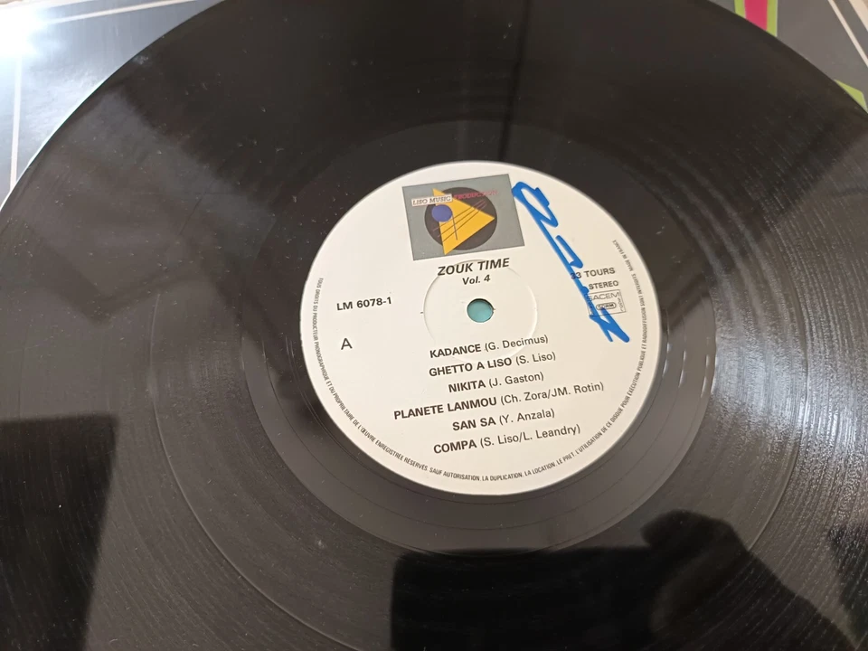 Zouk Time Vol.4 1987 VG+/EX - Photo 4/4