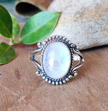 Moonstone Designer ring 925 Silve Handmade Jewelry Gift For Her All Size Ring