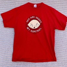 Family Guy Sirt Shirt Adult L Large Red Tee You are Under My Control, Stewie