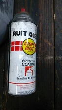 Vintage Rust-Oleum Red Spray Paint Can 86 1986 PCA-7700-188 stops rust brand 