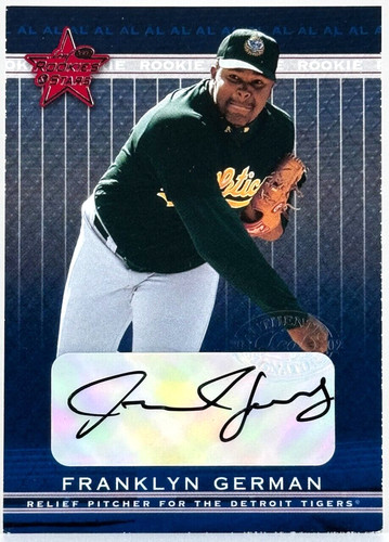 2002 Leaf Rookies and Stars Franklyn German #309 card