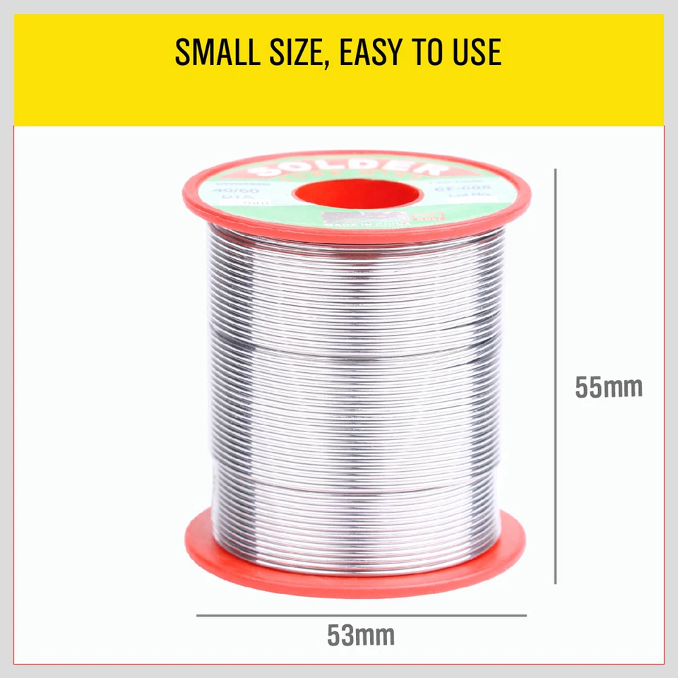 1.0mm Tin Lead Solder Wire Rosin Core Soldering 2.5% Flux Reel 250 gram 40/60 - image 3 of 4