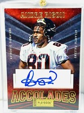 2013 PANINI PLAYBOOK ACCOLADES AUTO ANDRE RISON SN 44/49 #19 FALCONS