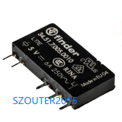 2PCS 34.51.7.005.0010 Finder Relay 5VDC 6A 5PIN 34.51 5VDC NEW