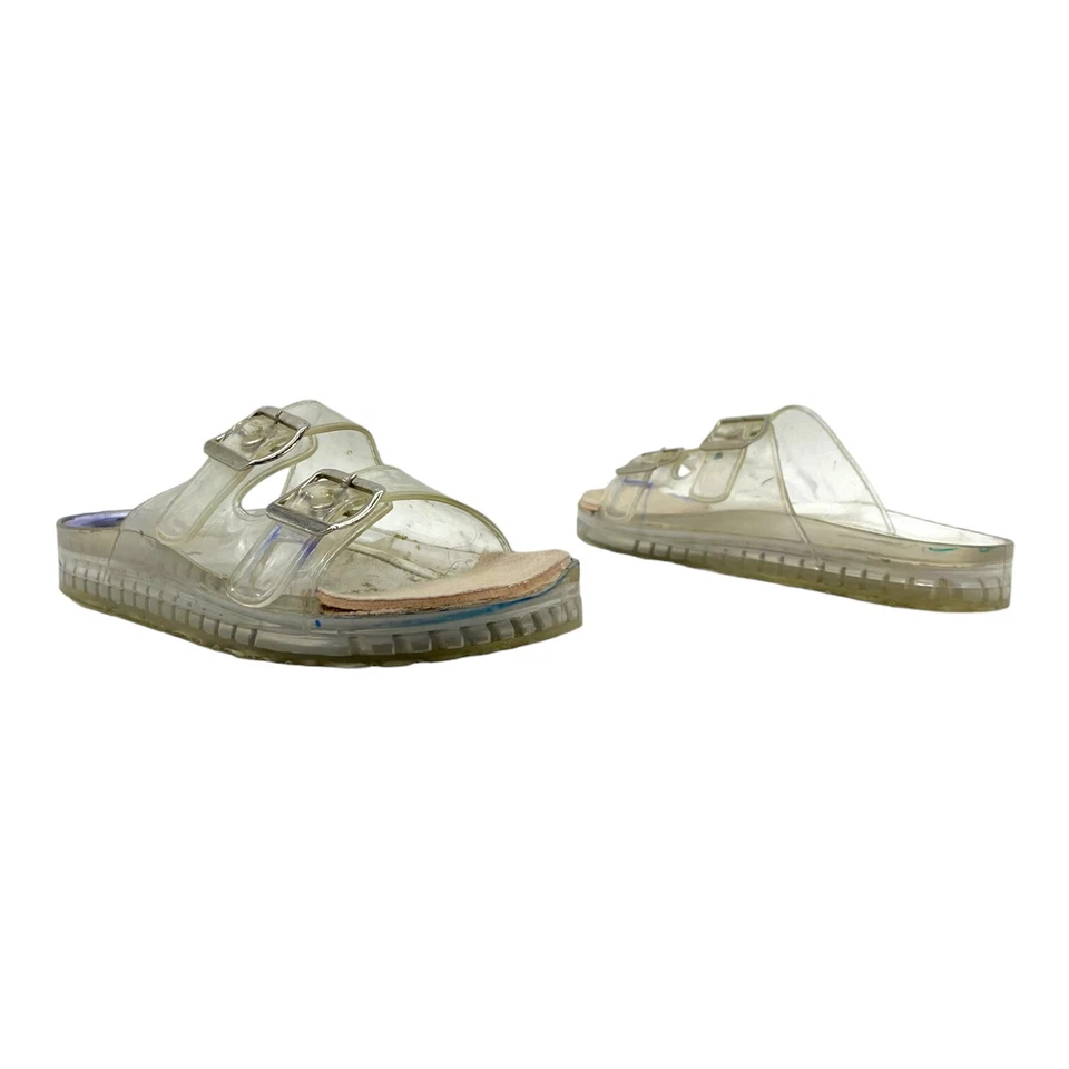 Sandalias de gelatina originales vintage años 90 FOREVER para mujer 8 deslizables cómodas CLARAS Foto 2 de 4
