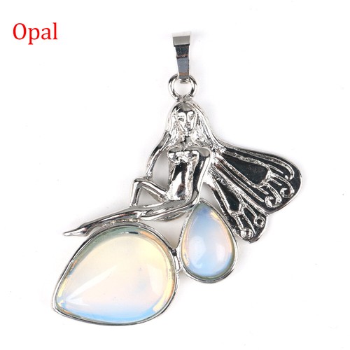 Fee Elf Quarz Kristall Wassertropfen Edelstein Anhänger DIY Schmuck Geschenk - Bild 19 von 28