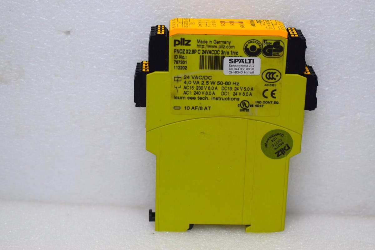 PILZ 787302 PNOZ X2.8P C 24-240VAC/DC 3N/o 1N/c Safety Relay UPS Shipping