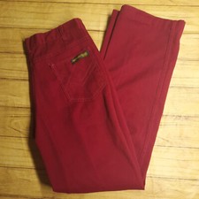 VTG style Sweet Orr Womens Pants 30x32 - Flaws - Burgundy Red color