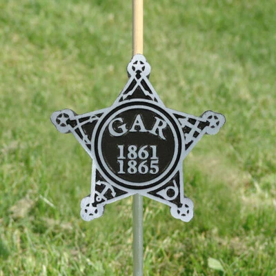 SUPER TOUGH Union Veteran Grave Marker - Aluminum