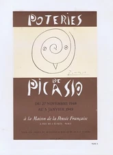 Pablo Picasso, Poteries Exposition Vintage Poster Mourlot 1964 Platesigned