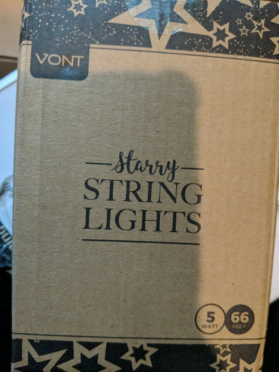 Vont Starry Fairy Lights String Lights 66ft 200 Leds Bedroom Decor Wall Decor