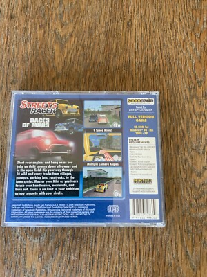 Streets Racer PC CD-ROM Windows 98 Me 2000 Xp Video Game Arcade