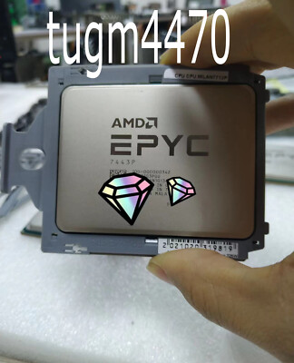 AMD EPYC Milan 7443P cpu processor 24 cores 48 threads 2.85GHZ SP3 200W
