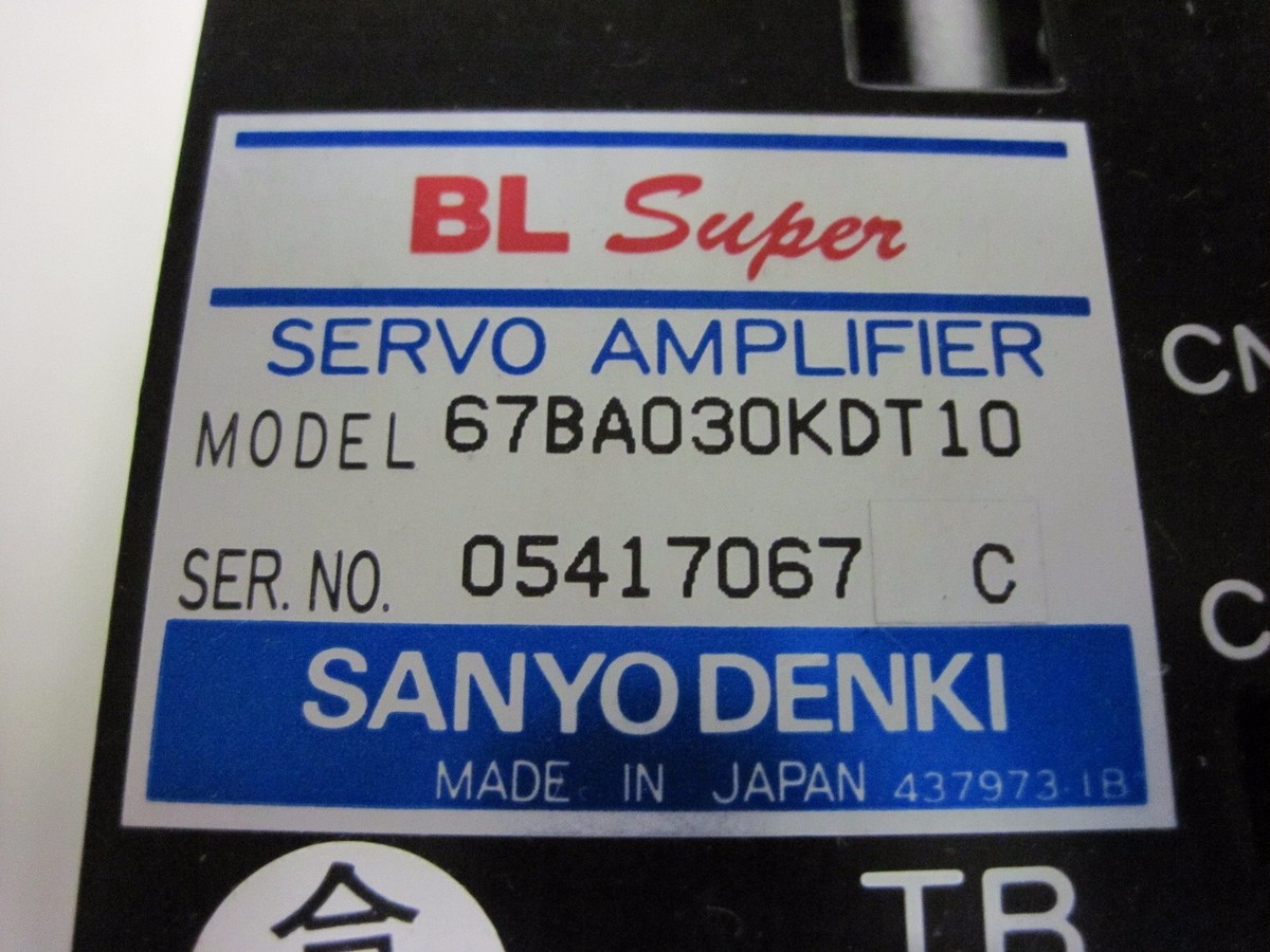 100% WARRANTY Sanyo Denki 67BA030KDT10 Super BL Servo Amplifier