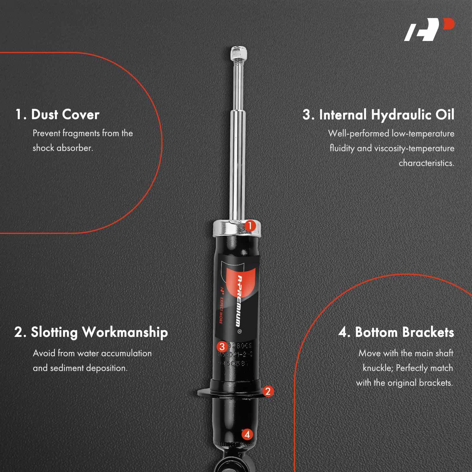A-Premium Rear Shock Struts for Chevrolet Caprice 2014-2017 PPV Sedan 3 ...