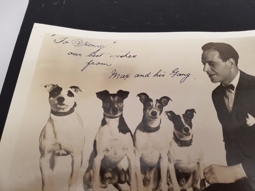 Max and his Gang Autograph 1945 Bruno of Hollywood NYC RARE - Bild 2 von 5