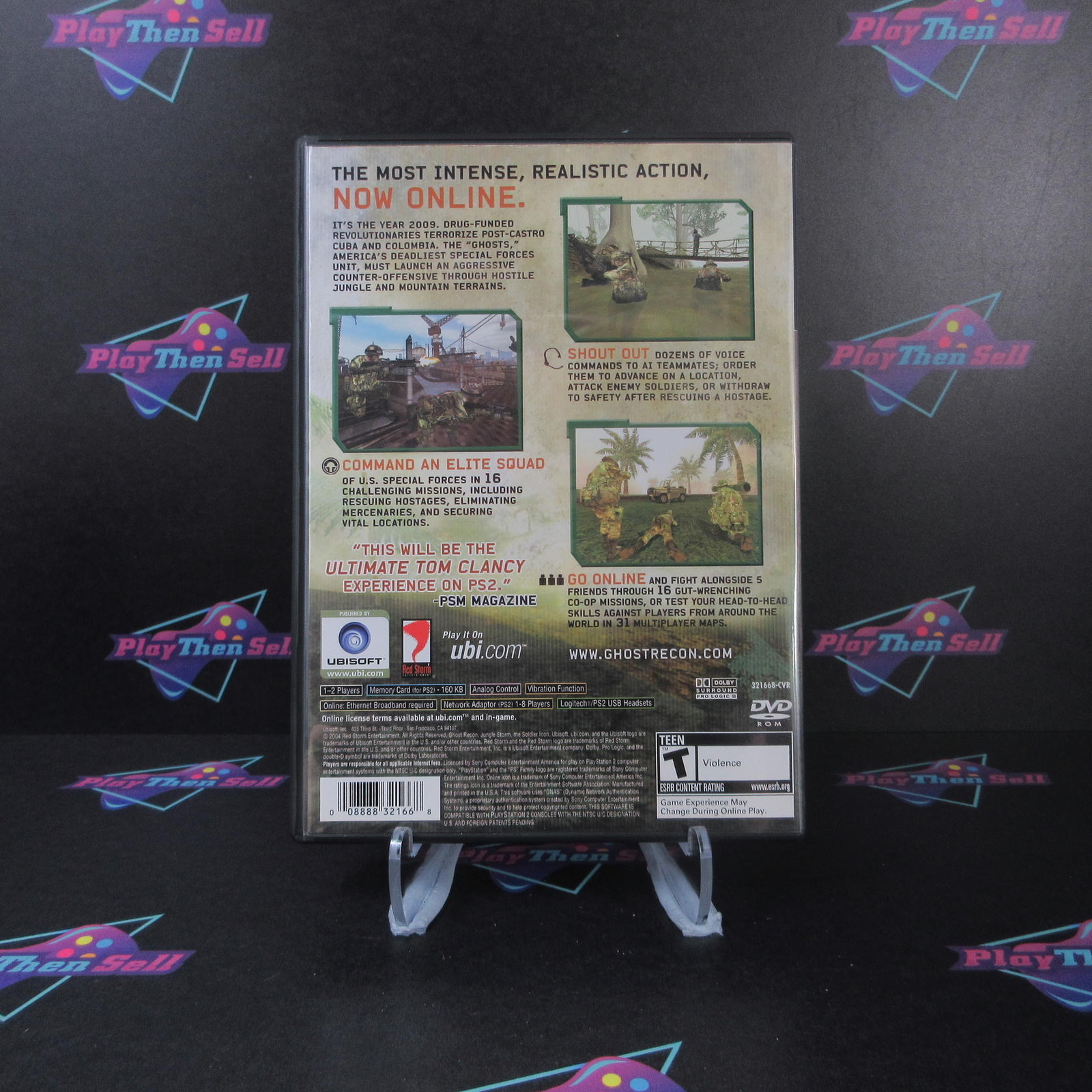 Tom Clancy's Ghost Recon Jungle Storm PS2 PlayStation 2 + Reg Card Complete  -..