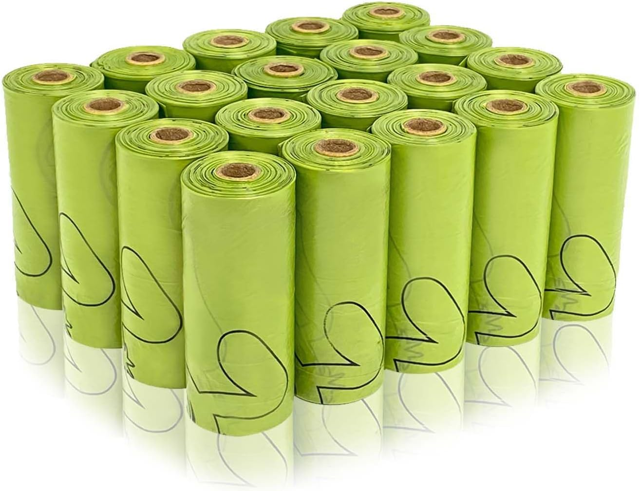 Aitodos 300Pcs Dog Poop Bags, Sturdy, Leak Proof, Easy Carry, Green