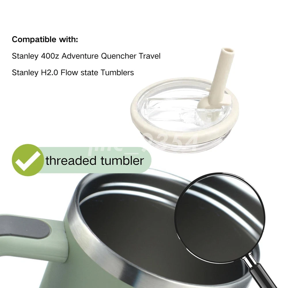 Tumbler Flip Straw Lid for 40oz Stanley Lid Reusable Tumbler Cover Straw Lid Tumbler Flip Straw Lid for 40oz Stanley Lid Reusable Tumbler Cover Straw Lid