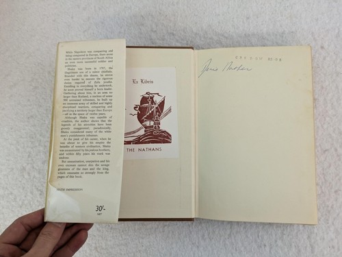 E. A. Ritter SHAKA ZULU 1960 Longmans, London 6th Printing HC/DJ - Imagen 4 de 8