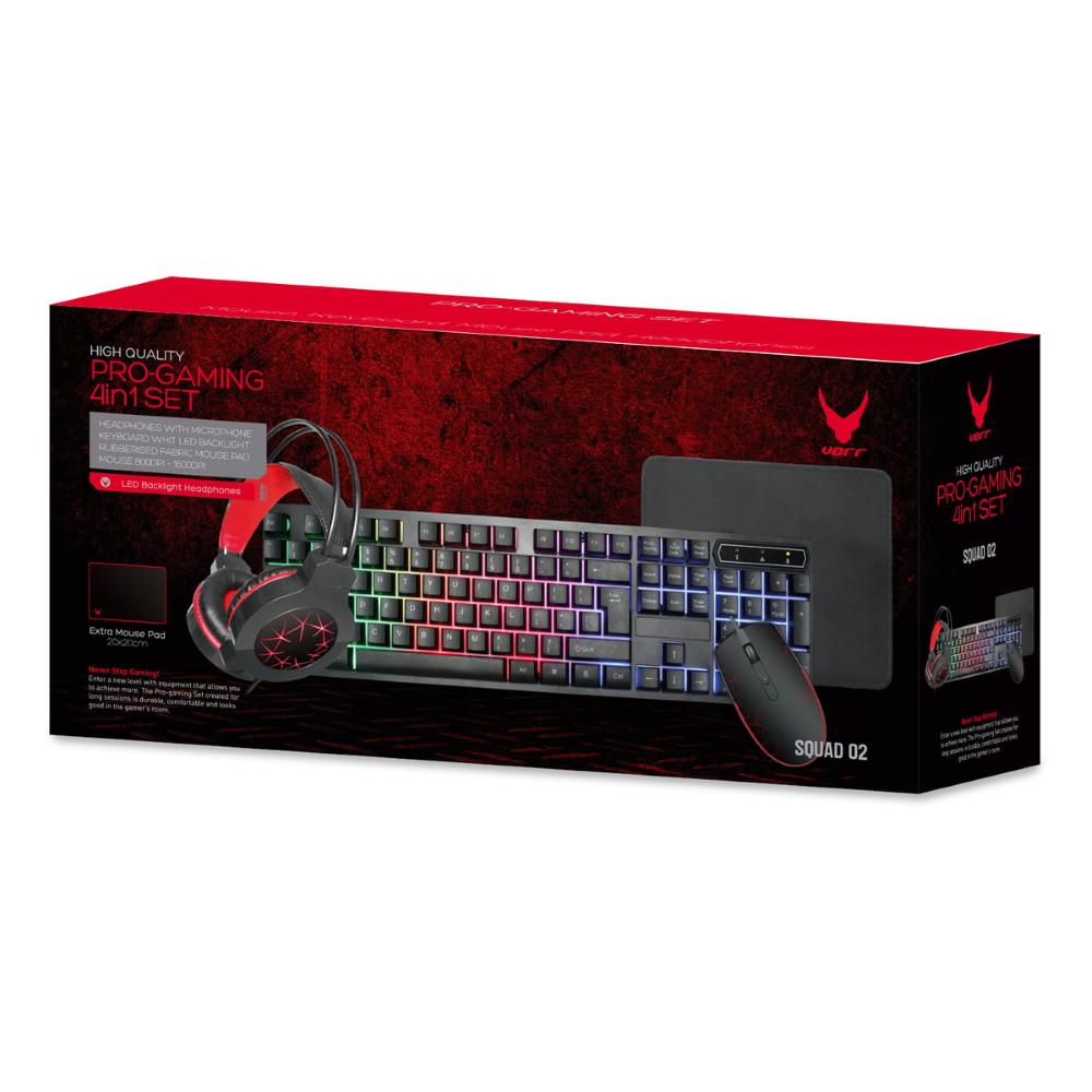 Kit combo di gioco | 3 in 1 | Cuffia, Mouse e Mouse Pad | Blu