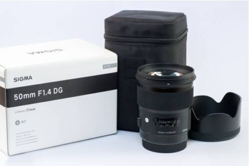 Sigma Single-Focus Standard Lens Art 50mm F1.4 DG HSM Full Size for Canon New - Picture 1 of 1