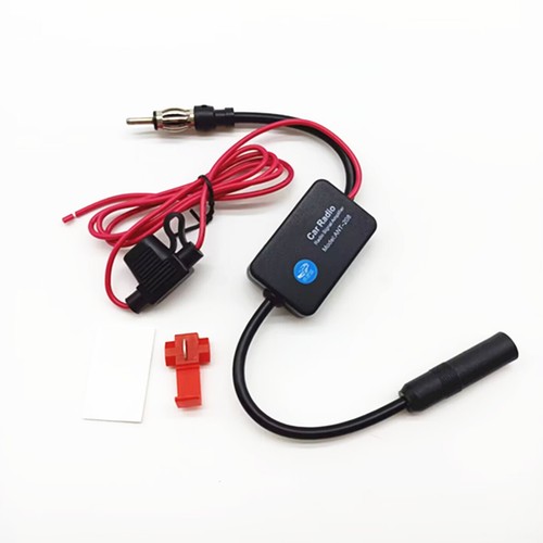 Car Antenna Radio FM Signal Amplifier 12V FM Booster Adaptor Auto Set Accessory - Bild 7 von 10