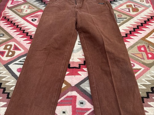 Vintage Rocky Mountain Rockies Jeans Women's 26/3 Brown High Rise Tall 32” Patch - Picture 8 of 11