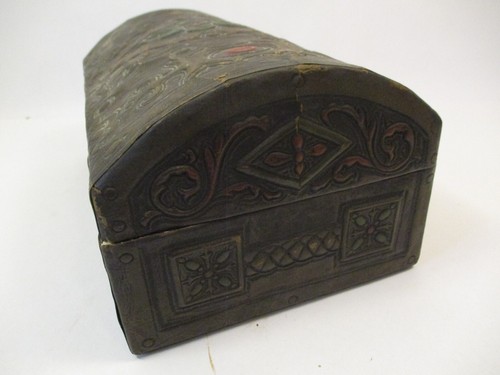 Antique Vintage Mary Lee Chocolate Candy Box Chest Trunk 10" - Picture 4 of 13