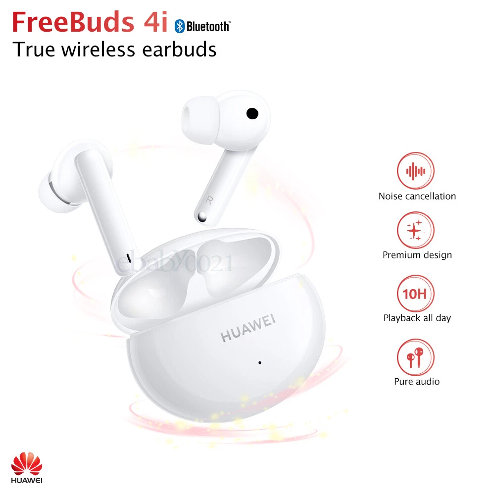  HUAWEI FreeBuds 4i Wireless in-Ear Bluetooth Earphones with  Long Battery Life, Comfortable Active Noise Cancellation, Fast Charging,  Crystal Clear Sound Dual-Mic Earbuds