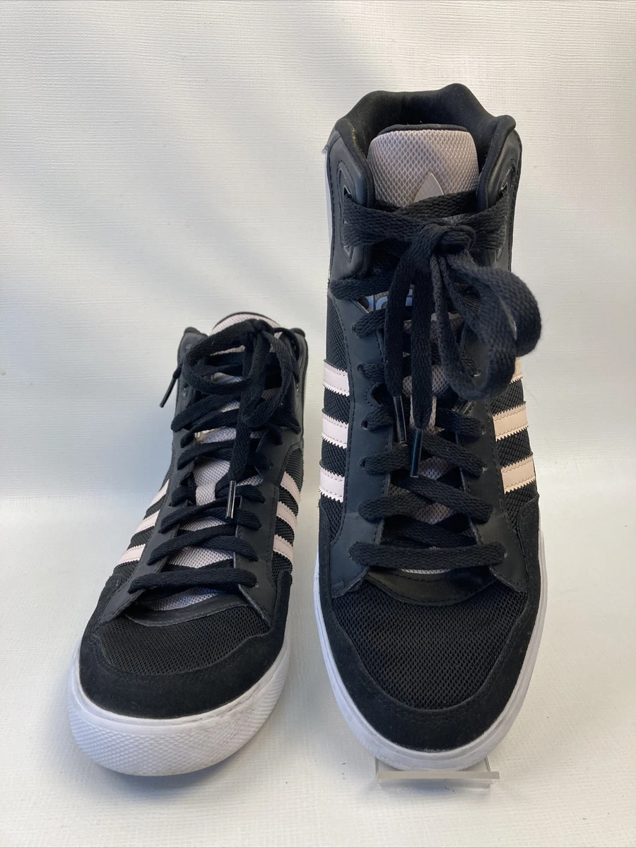 Adidas Womens Size 9 US Black Pink High Top Casual Shoes Sneakers EUC | eBay