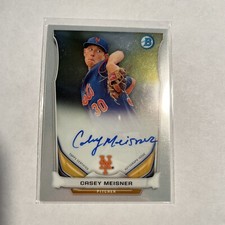 2014 Bowman Chrome Casey Meisner Auto #BCAP-CM Mets