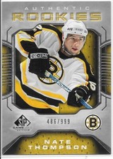 2006-07 SP Game Used NATE THOMPSON rookie card #105