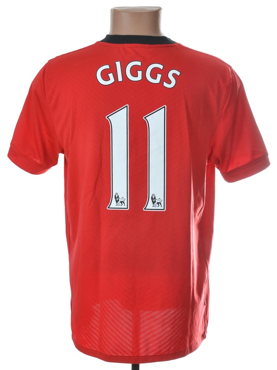 MANCHESTER UNITED 2009/2010 HOME FOOTBALL SHIRT #11 GIGGS NIKE M