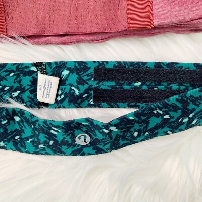 Lot of 5 Lululemon headbands Ribbon & velvet and soft  display picture 1