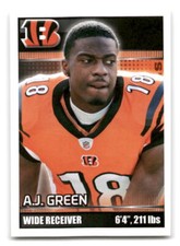 A.J. Green 2012 Panini Stickers #77 Cincinnati Bengals FOOTBALL