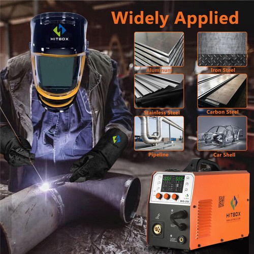 Hitbox 4in1 Mig Welder ARC, LIFT- TIG Gas/Fill Cored MIG, Inverter w/ Helmet - Picture 9 of 22