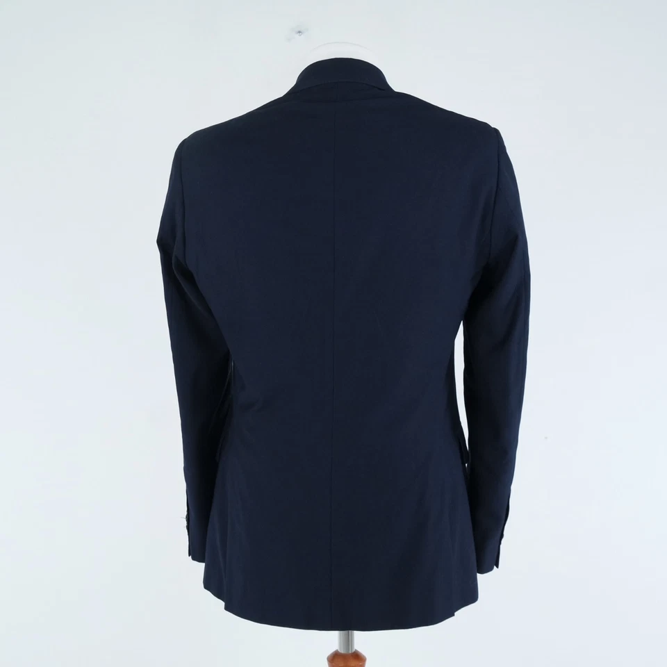 Mens Navy Blue Sport Coat 40R US Size MANGO Blazer Slim Fit Jacket - Image 4 of 4