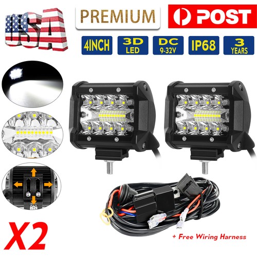 For 09-18 Dodge RAM 1500/2500/3500 Hood Ditch LED Light Brackets Mount Wire Kit - Foto 4 di 20