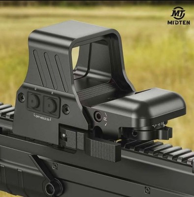 MIDTEN Quick Detach Tactical Reflex Red/Green Dot     Reticle Sight 20mm Rail