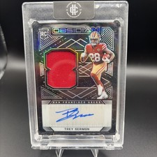 2021 Panini Obsidian Jersey Patch Autographs /150 TREY SERMON Auto ROOKIE RC
