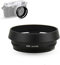 LH-X100 Metal Lens Hood Sun Shade with 49Mm Filter Adapter Ring for Fuji Fujifil