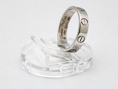 Cartier LOVE Ring 18k White Gold SZ 46 | eBay