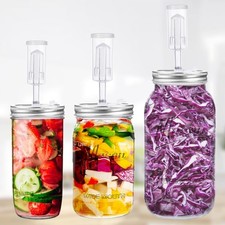 32 Oz Fermentation Jar,2 Pack Fermentation Kit with Fermenting Weights and Airlo