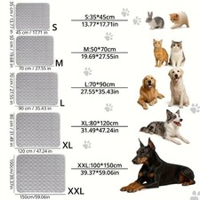 Pet Cooling Mat Washable Dog Cooling Pad Non Slip Cat Ice Bed Summer Large Mat