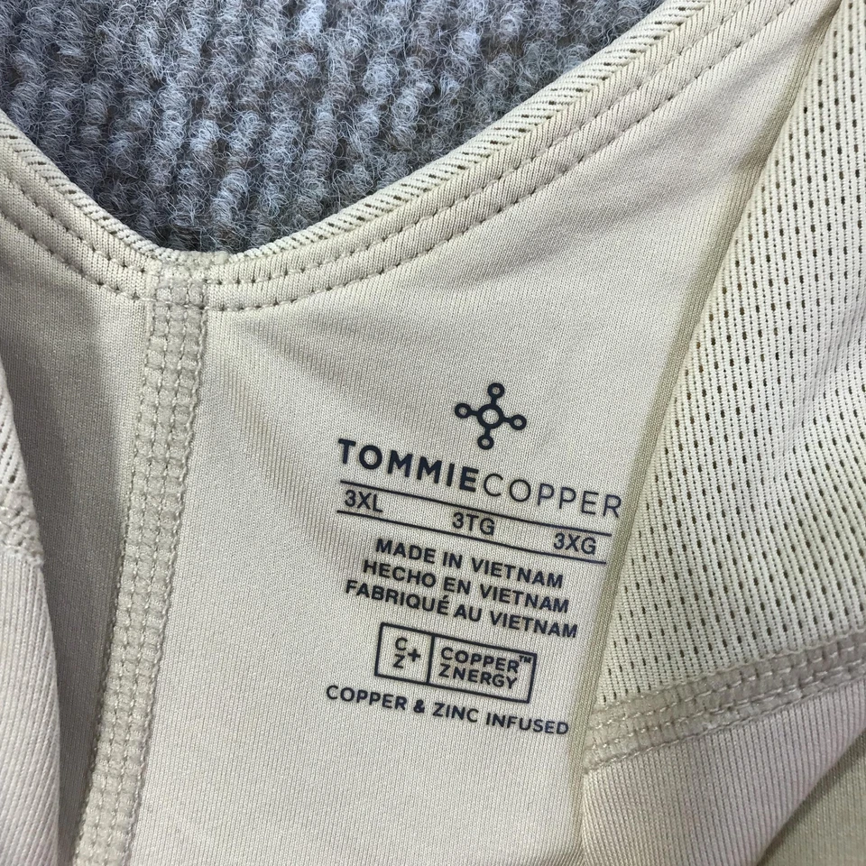 Tommie Copper Sports Bra Womens 3XL Zip Front Activewear Shoulder Support Gym - Image 3 of 4